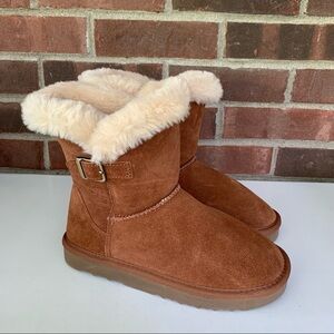 Style & Co. Women’s Tiny 2 Brown Suede Ankle Cold Weather Boots Size US 6 M NEW